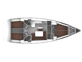 Rzut jachtu Bavaria Cruiser 46 NEFELI