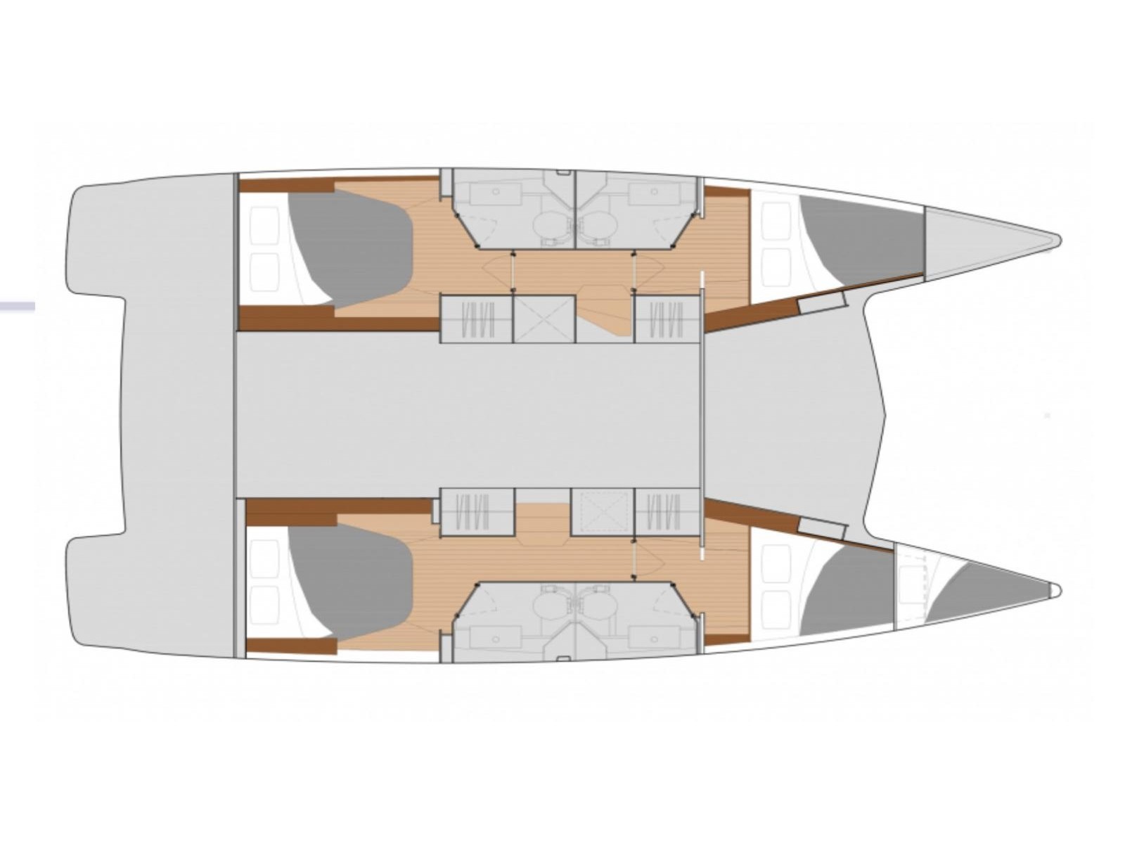 Rzut jachtu Isla 40 PORTOFINO