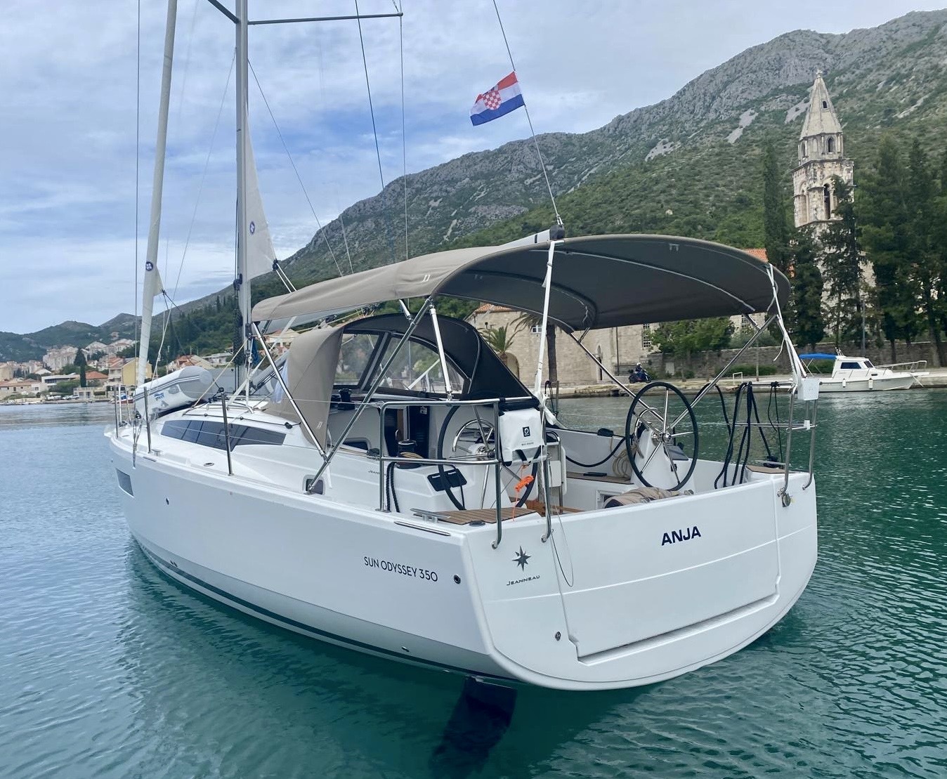 Rzut jachtu Sun Odyssey 350 Anja