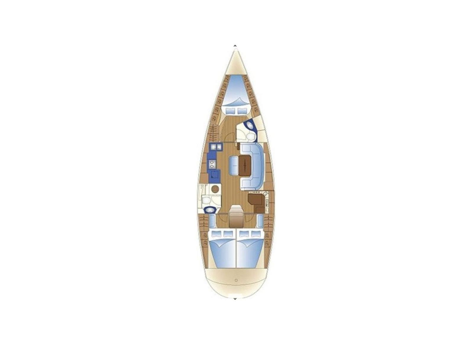 Rzut jachtu Bavaria C38 IONA