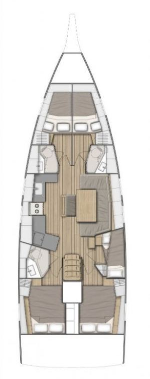 Rzut jachtu Oceanis 46.1 Rocket