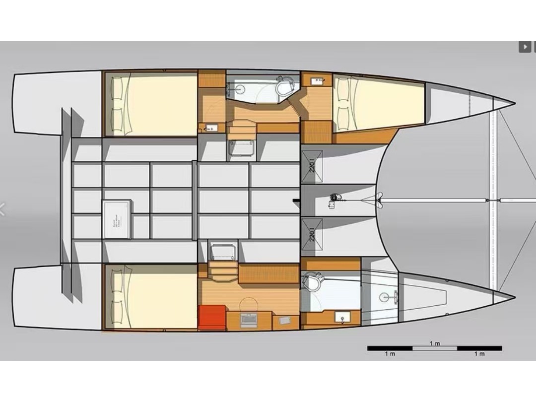 Rzut jachtu Comet 37 Andaman Discovery