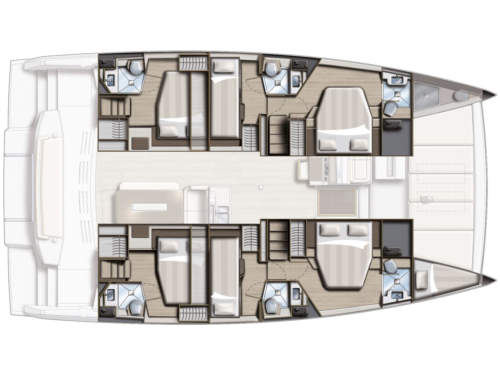 Rzut jachtu Bali 4.8 Sea pearl