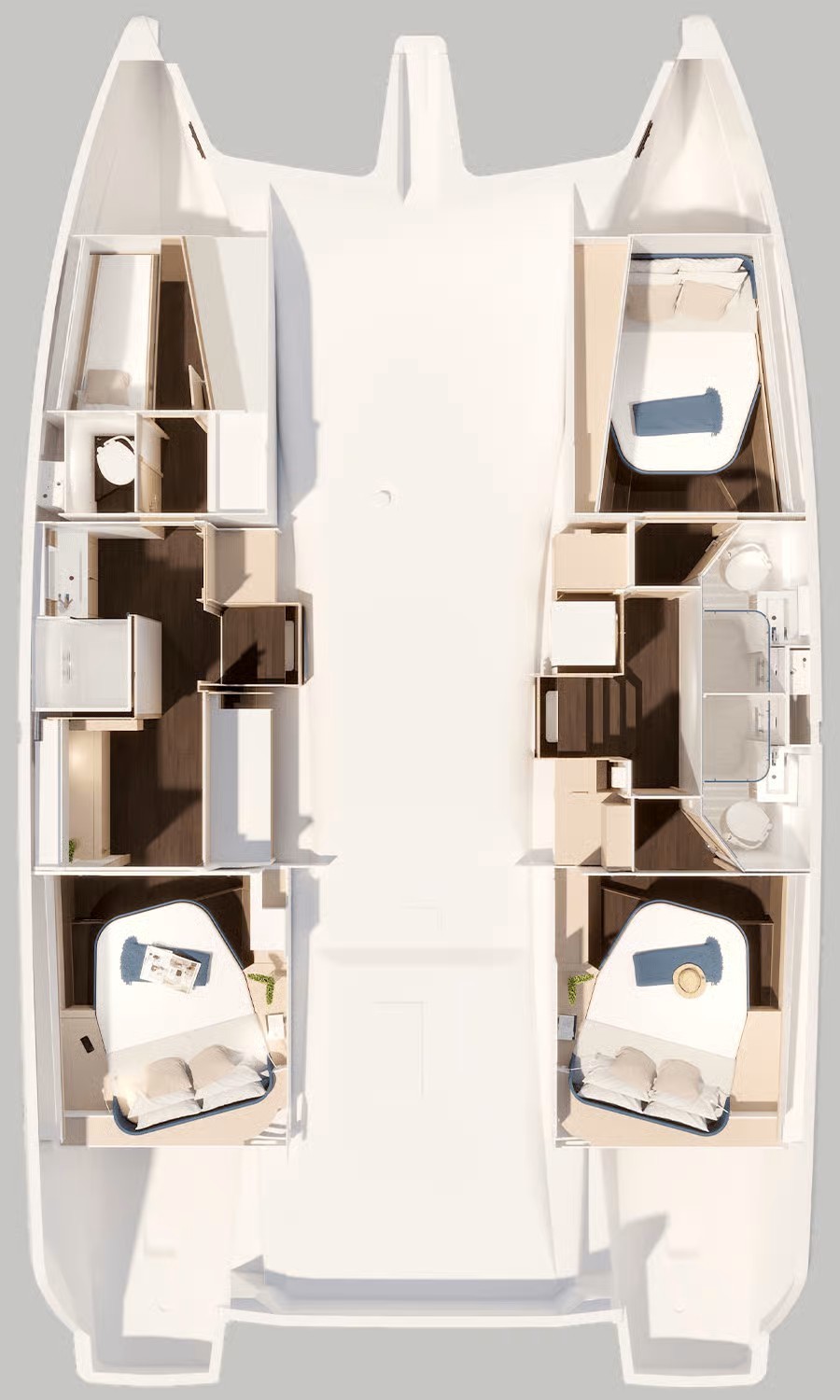 Rzut jachtu Fountaine Pajot FP 44 Maestro Ripple