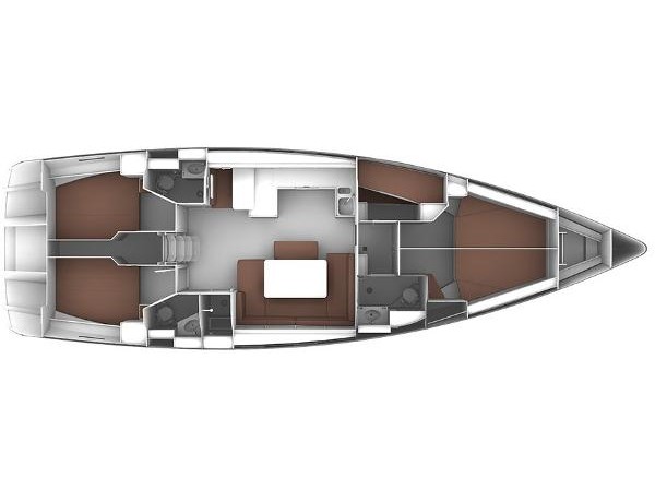 Rzut jachtu Bavaria 46 Cpt JOHN