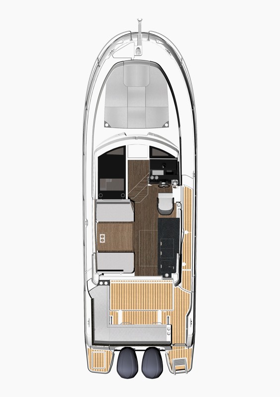 Rzut jachtu Merry Fisher 1095 Fly Solea
