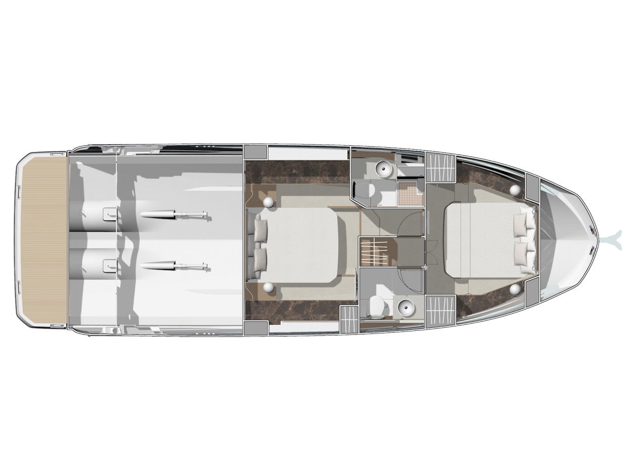 Rzut jachtu Prestige F4.3 No Stress