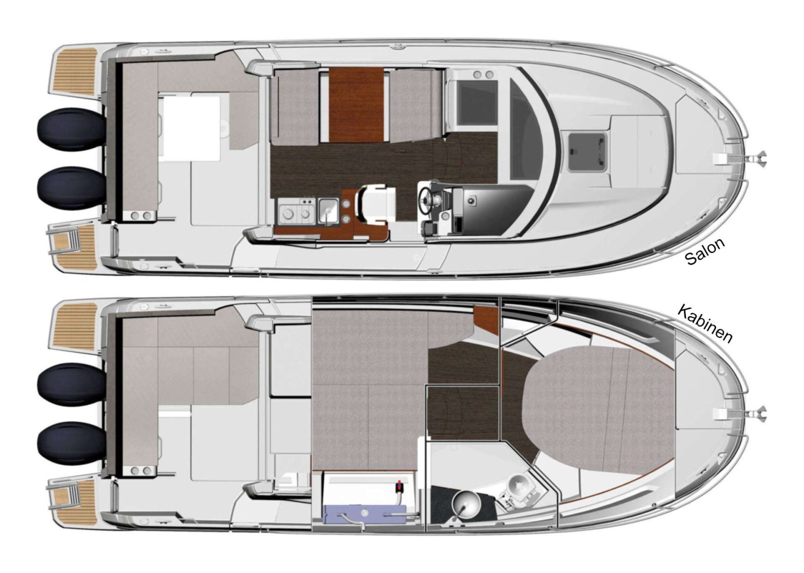 Rzut jachtu Merry Fisher 895 Offshore Jonnis