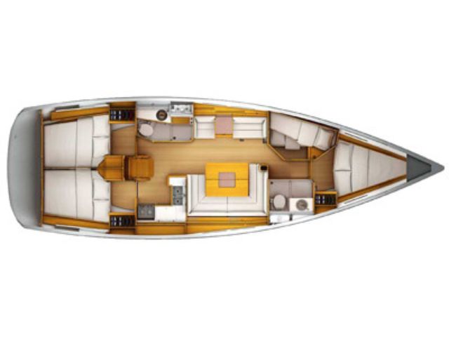 Rzut jachtu Sun Odyssey 439 SO439-14L