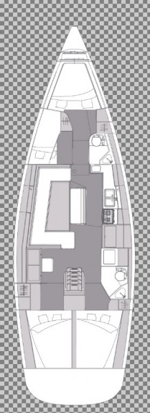 Rzut jachtu Elan Impression 45.1 Top Gun