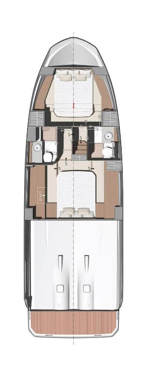 Rzut jachtu Prestige 420 Fly Prestige 420 Fly