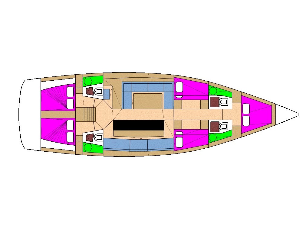 Rzut jachtu D&D Kufner 54 ADRIATIC EXPERT