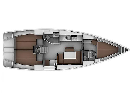 Rzut jachtu Bavaria 40 Vlassis