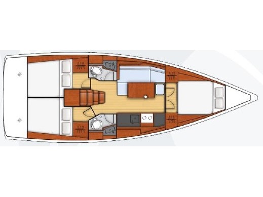 Rzut jachtu Oceanis 38.1 SAILOR JUPITER