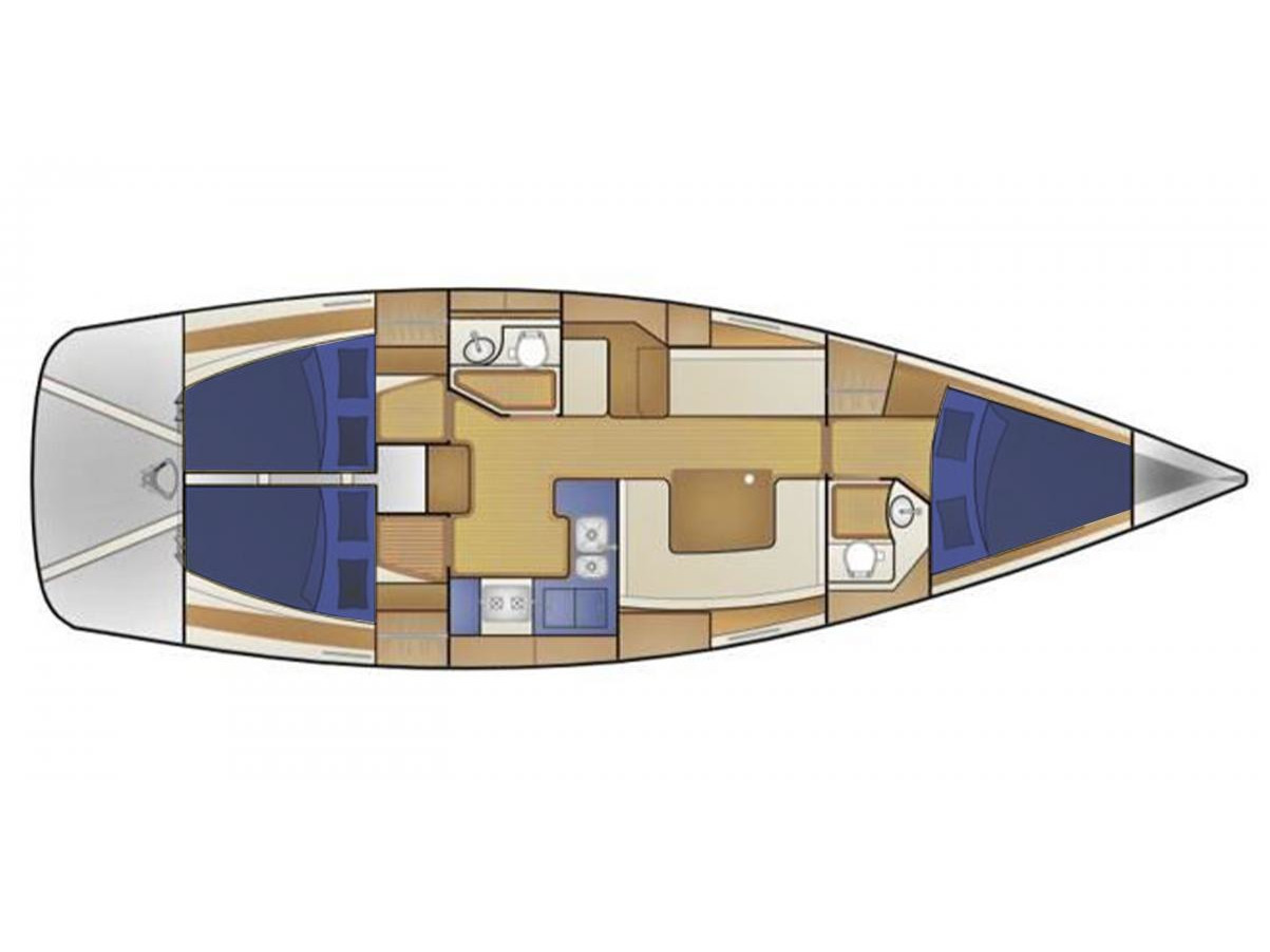 Rzut jachtu Delta 41 AKANNI II