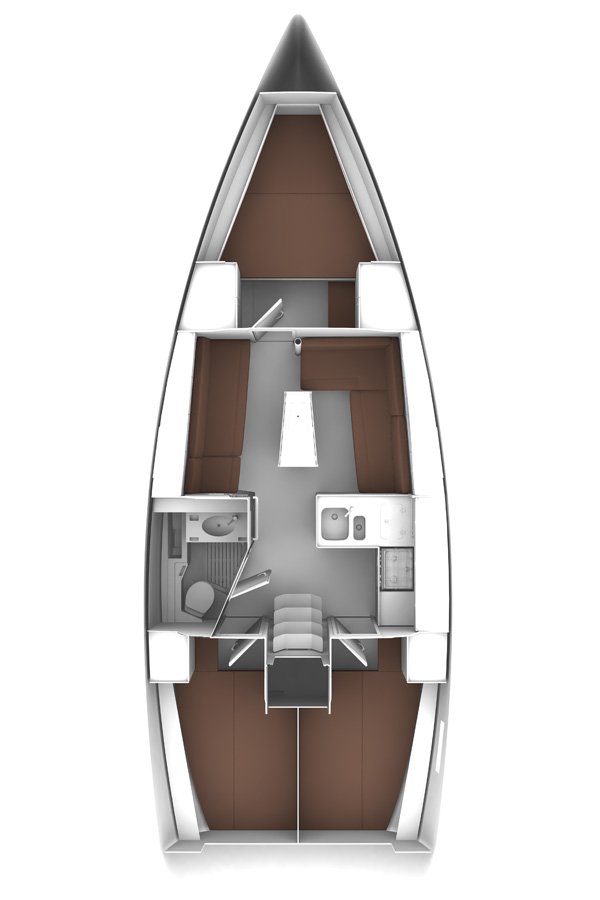 Rzut jachtu Bavaria Cruiser 37 Enjoy the Silence