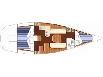 Rzut jachtu First 40.7 Kodo