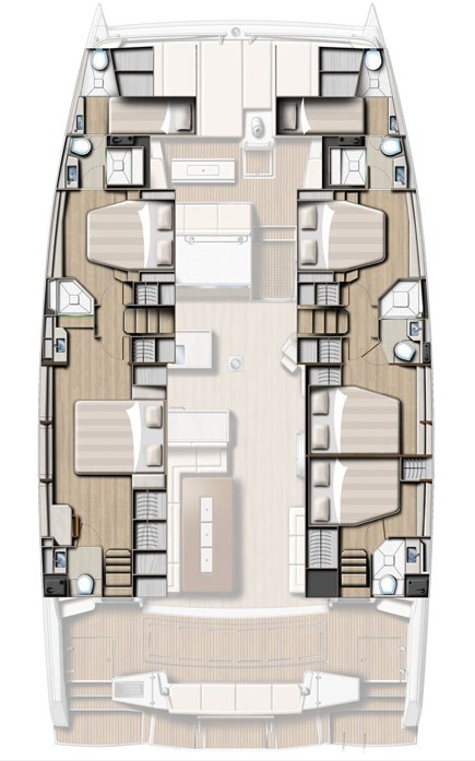 Rzut jachtu Bali 5.4 Remote Parking