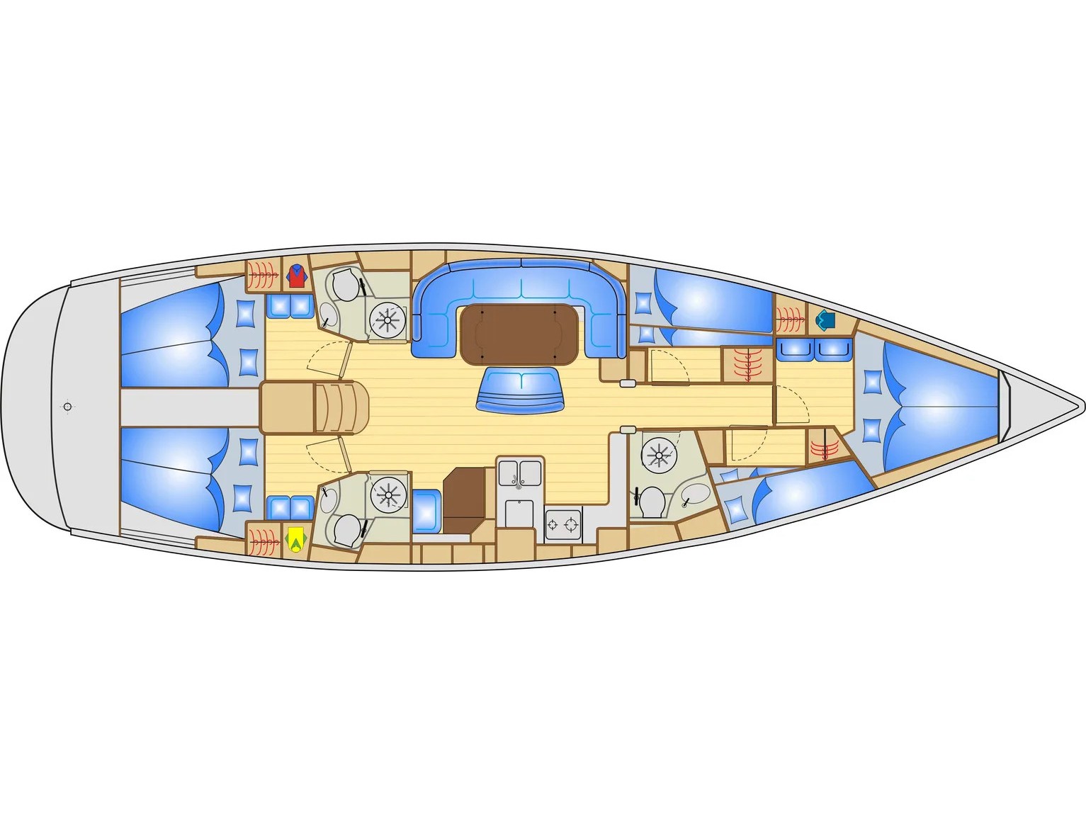 Rzut jachtu Bavaria 50 Lollipop