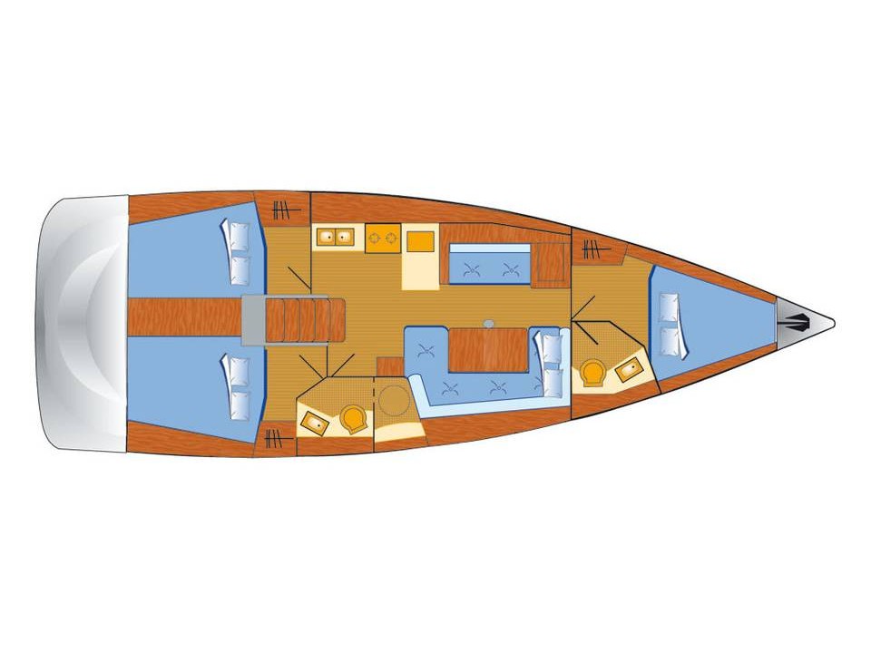 Rzut jachtu Oceanis 41.1 Buddy