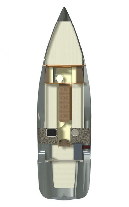 Rzut jachtu Dragonfly 28 Kalmos