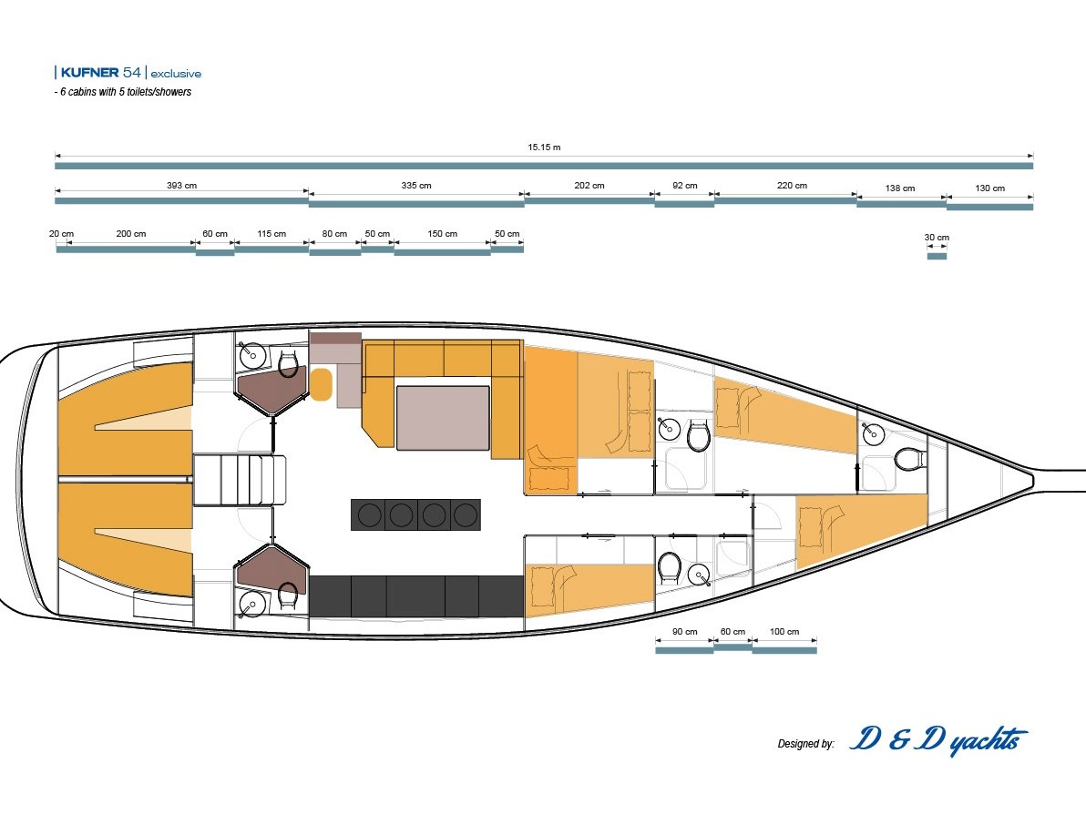 Rzut jachtu D&D Kufner 57 MARE VITAE