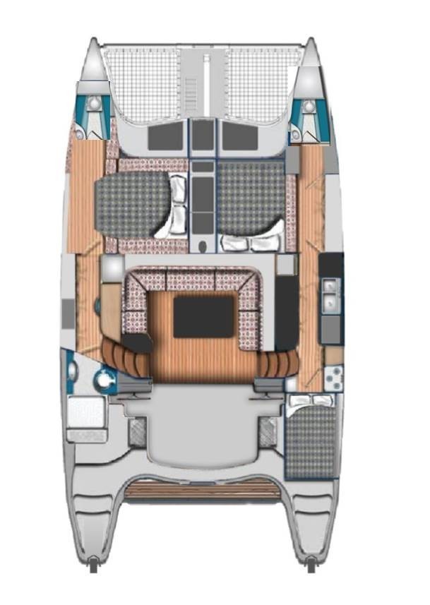Rzut jachtu Seawind 1160 Lite SAILABOUT