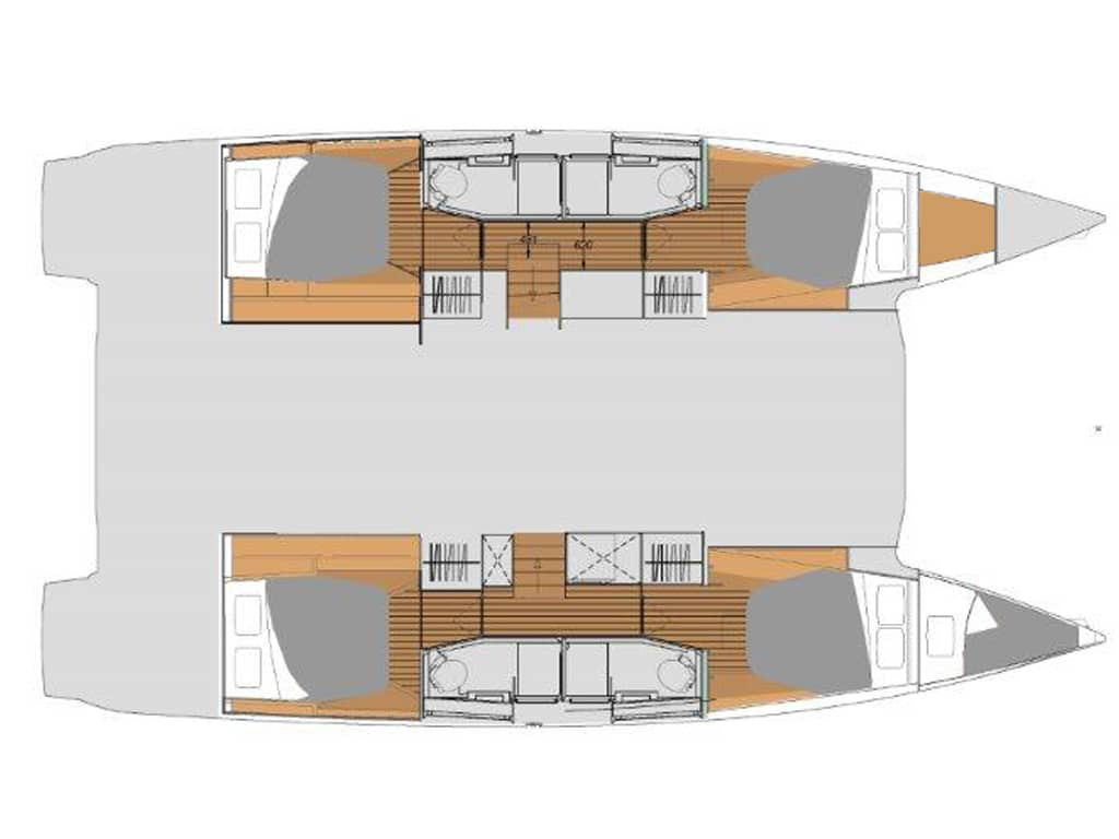 Rzut jachtu Elba 45 Clipper IV