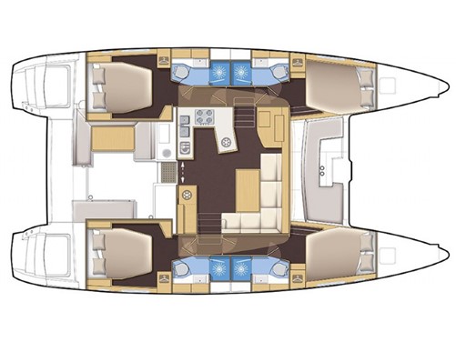 Rzut jachtu Lagoon 450 F Aeolian Dream