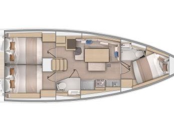 Rzut jachtu Oceanis 37.1 BREEZE