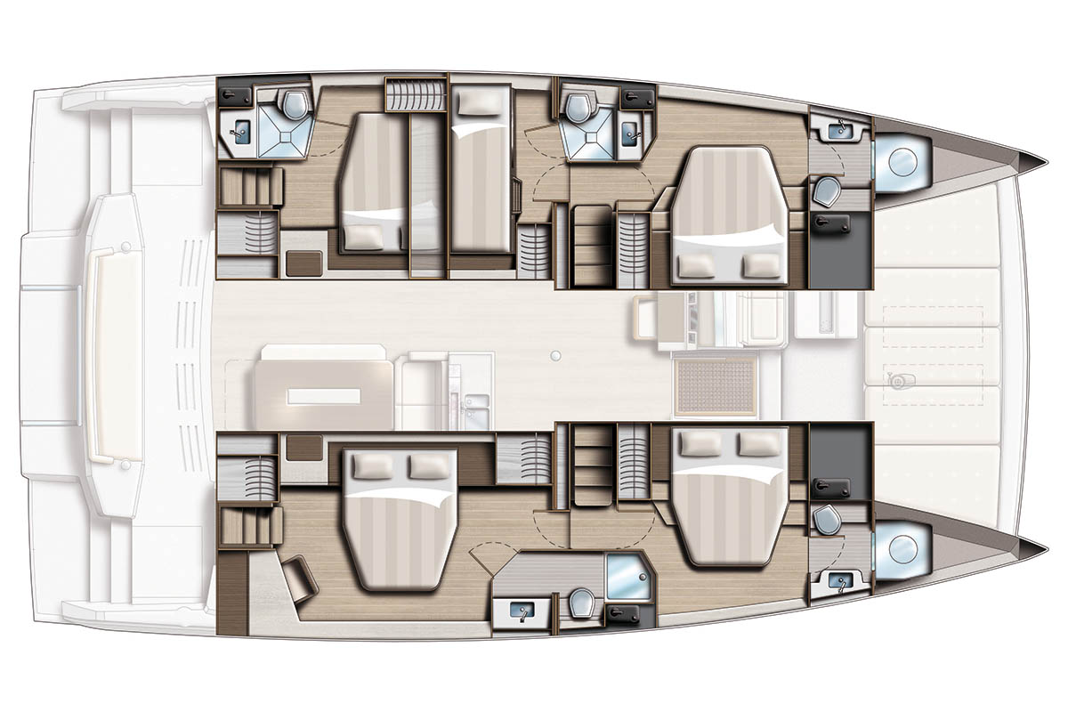 Rzut jachtu Bali 4.8 Seven Stars
