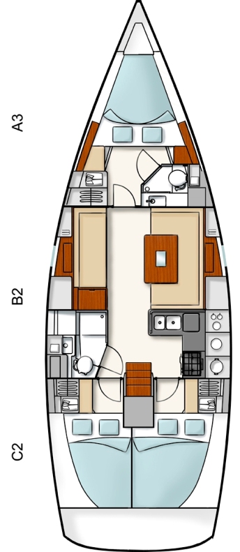 Rzut jachtu Hanse 400 Flyer Of Lorne