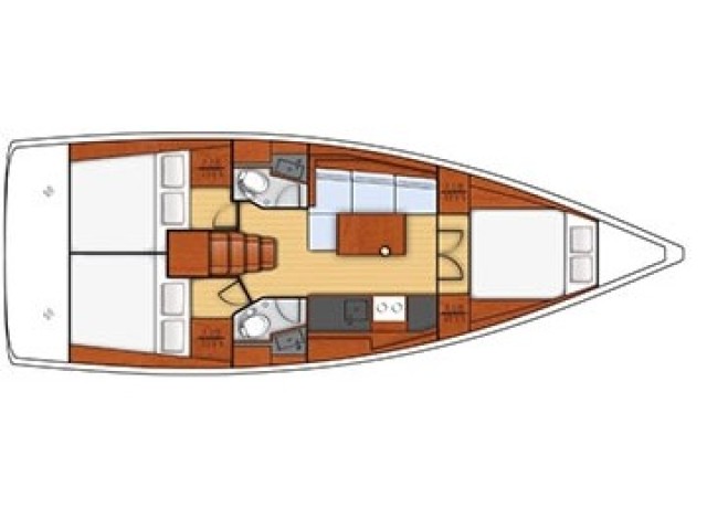 Rzut jachtu Oceanis 38.1 Rania
