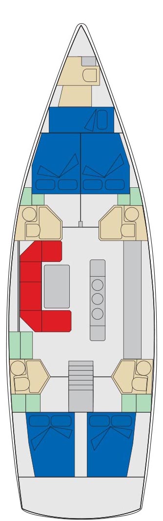 Rzut jachtu D&D Kufner 54 Six on the Sea