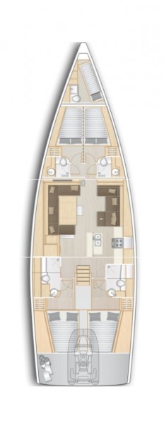 Rzut jachtu Hanse 588 Constanta