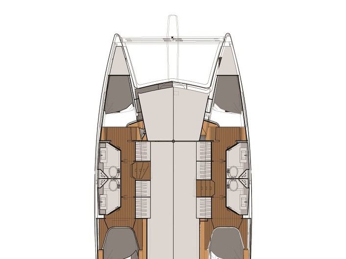 Rzut jachtu Lucia 40 LUCE