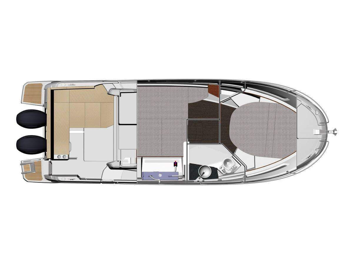Rzut jachtu Merry Fisher 895 Time Out