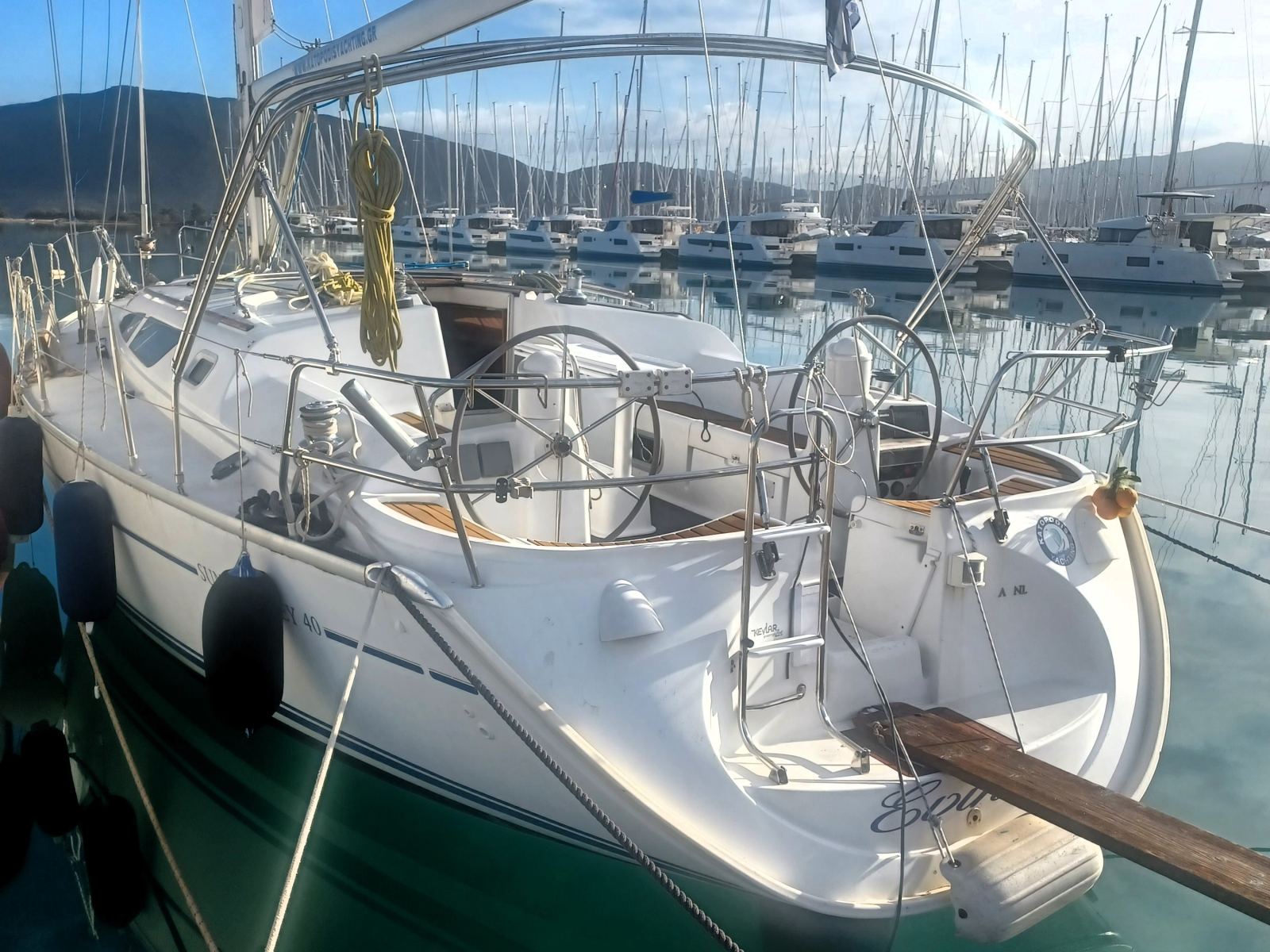 Rzut jachtu Sun Odyssey 40.3 Evina
