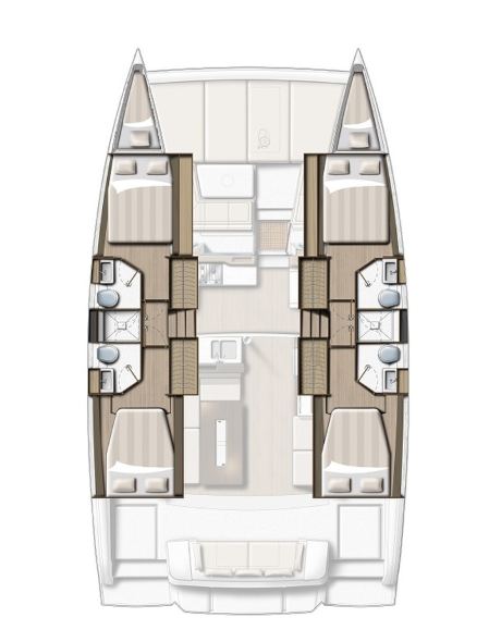 Rzut jachtu Bali 4.2 Helios