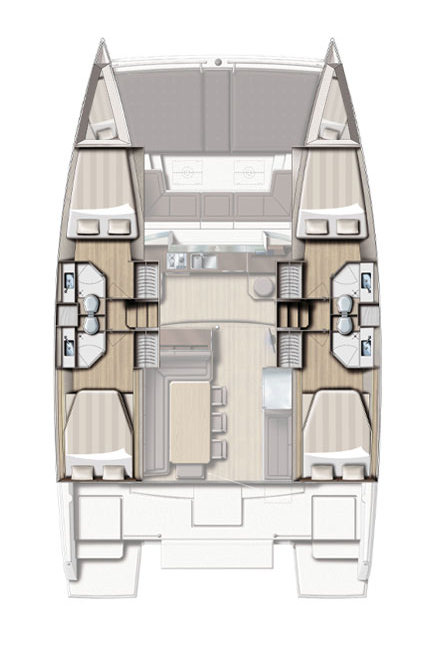 Rzut jachtu Bali 4.3 Tisia