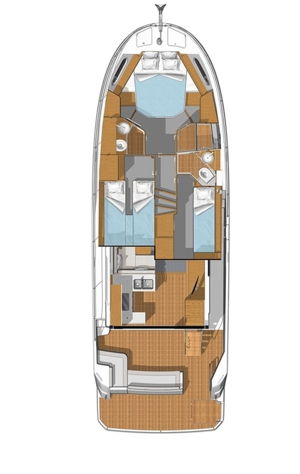 Rzut jachtu Swift Trawler 41 Sirena