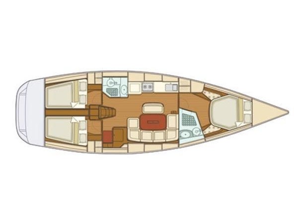Rzut jachtu Grand Soleil 43 Nemo