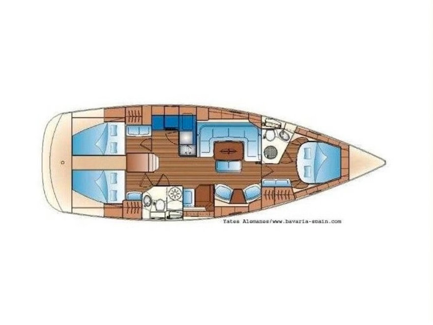 Rzut jachtu Bavaria 44 Vision Comfort