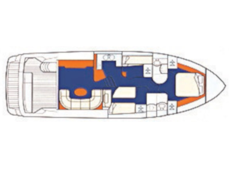 Rzut jachtu Princess 480 Carpe Diem