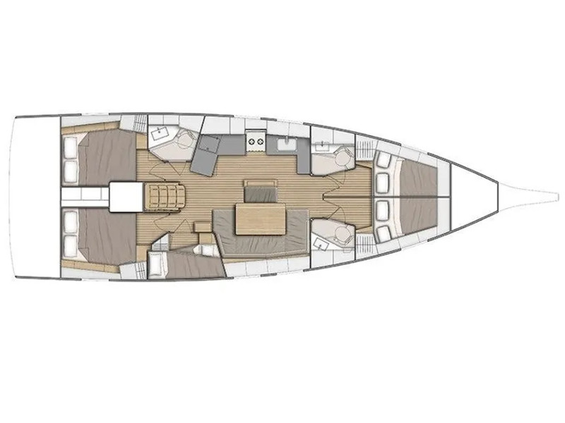 Rzut jachtu Oceanis 46.1 Esperanza