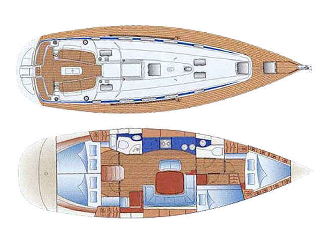 Rzut jachtu Bavaria 44 Giannis