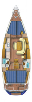 Rzut jachtu Sun Odyssey 45 Galway