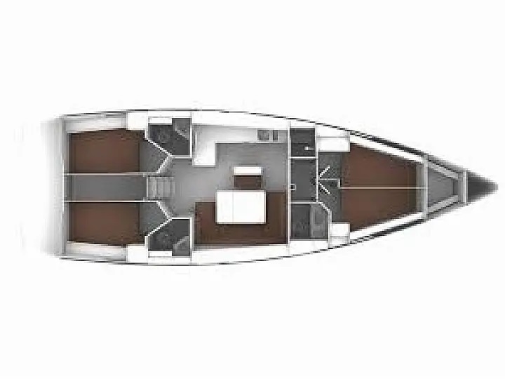 Rzut jachtu Bavaria Cruiser 46 Bavaria Cr46 18
