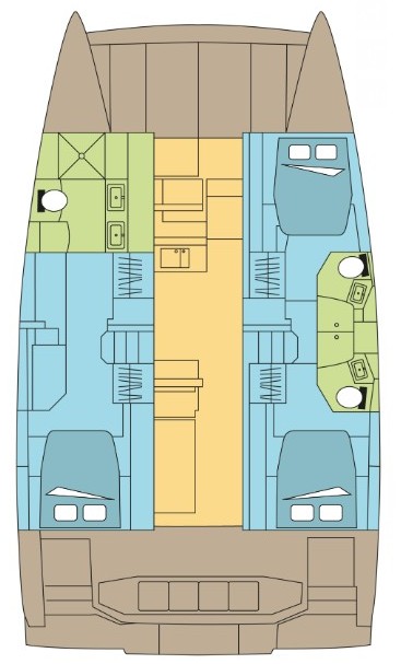 Rzut jachtu Bali 4.4 ALEKA