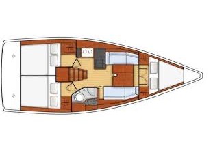 Rzut jachtu Oceanis 35.1 Mia
